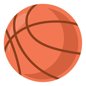 手繪運動籃球元素