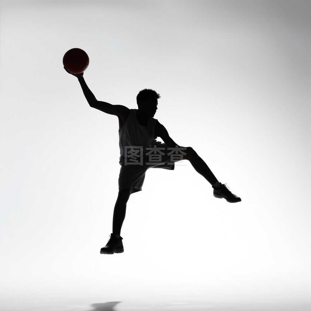 籃球運動員剪影